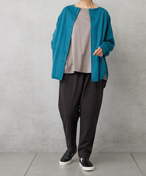 PUAL CE CIN（ピュアルセシン）の「イタリア糸プチボトルネックカーディガン（カーディガン/ボレロ・レディース・レッド/ベージュ/ネイビー/グリーン・FREE）」の20枚目の写真