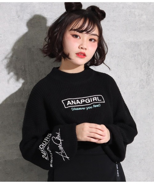 Anap Girl アナップガール の クロップドミニネックニットトップス ニット セーター Wear