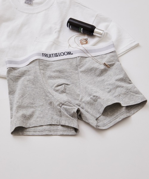 FRUIT OF THE LOOM（フルーツオブザルーム）の「【FRUIT OF THE LOOM】ブランドロゴボクサーパンツ 18624800（ボクサーパンツ・メンズ・イエロー/ブルー系その他/カーキ/グレー/レッド/ブルー系その他2/ネイビー/ダークグレー/ブルー系その他3/ブラック/レッド系2/オレンジ/ホワイト/オリーブ・L/LL/M）」の3枚目の写真