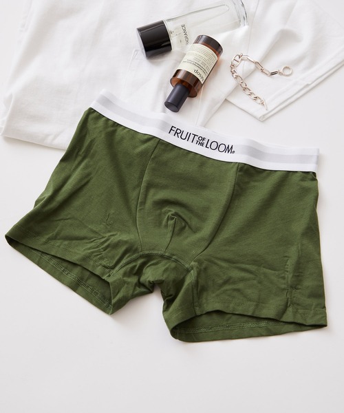 FRUIT OF THE LOOM（フルーツオブザルーム）の「【FRUIT OF THE LOOM】ブランドロゴボクサーパンツ 18624800（ボクサーパンツ・メンズ・イエロー/ブルー系その他/カーキ/グレー/レッド/ブルー系その他2/ネイビー/ダークグレー/ブルー系その他3/ブラック/レッド系2/オレンジ/ホワイト/オリーブ・L/LL/M）」の6枚目の写真