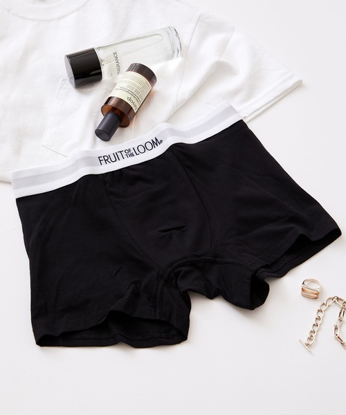 FRUIT OF THE LOOM（フルーツオブザルーム）の「【FRUIT OF THE LOOM】ブランドロゴボクサーパンツ 18624800（ボクサーパンツ・メンズ・イエロー/ブルー系その他/カーキ/グレー/レッド/ブルー系その他2/ネイビー/ダークグレー/ブルー系その他3/ブラック/レッド系2/オレンジ/ホワイト/オリーブ・L/LL/M）」の2枚目の写真