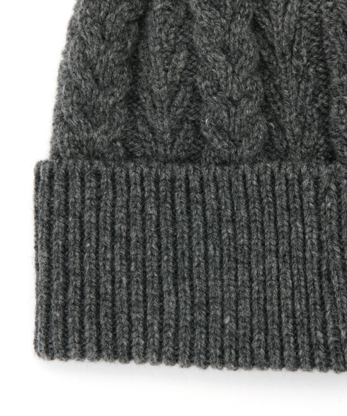 BEAMS LIGHTS Men's(ビームスライツ メンズ)の「ΠBEAMS LIGHTS / ケーブルニットキャップ(ニットキャップ/ビーニー・メンズ・オフホワイト/グレー/ネイビー・ONE SIZE)」の22枚目の写真
