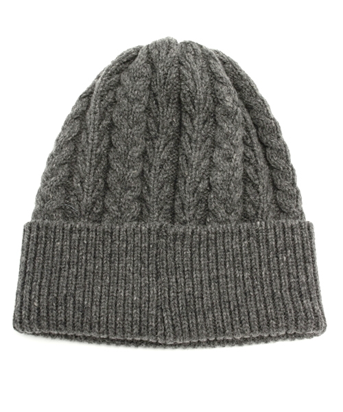 BEAMS LIGHTS Men's(ビームスライツ メンズ)の「ΠBEAMS LIGHTS / ケーブルニットキャップ(ニットキャップ/ビーニー・メンズ・オフホワイト/グレー/ネイビー・ONE SIZE)」の4枚目の写真
