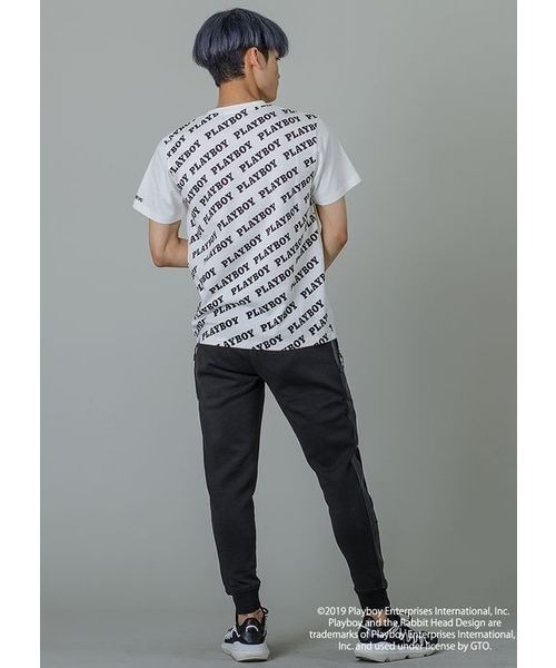 REGIEVO(レジエボ)の「【PLAYBOY×REGIEVO】バックロゴプリントTシャツ REGIEVO別注(Tシャツ/カットソー・メンズ・オフホワイト/ブラック・S/M/L/XL)」の6枚目の写真