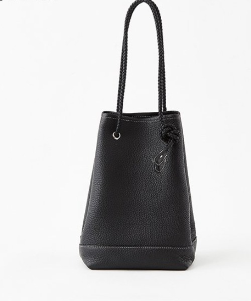 1016 S Leather Mesh M Rope Draw バッグ S Leather M レザー巾着バック M ショルダーバッグ Blancle ブランクレ のファッション