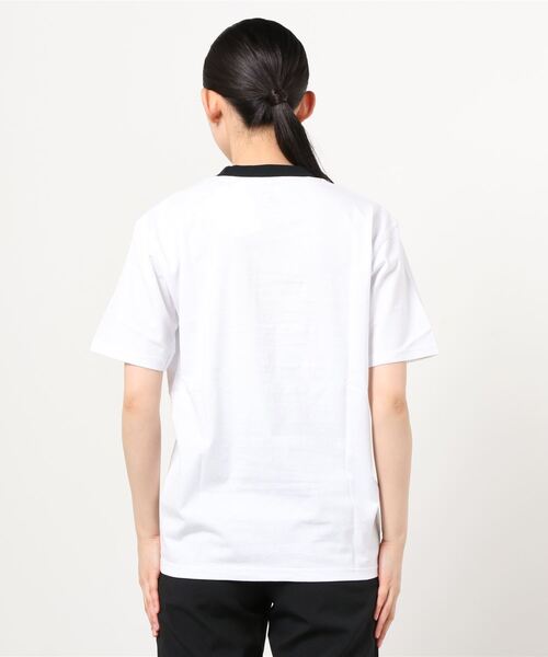 CONVERSE(コンバース)の「CONVERSE/コンバース リンガー ワンポイント シューズ ロゴ 刺繍 Tシャツ(Tシャツ/カットソー・メンズ・ホワイト/ブラック/ベージュ/サックスブルー/グリーン系その他/ホワイト系その他/ブラック系その他/ブルー系その他・M/L)」の9枚目の写真