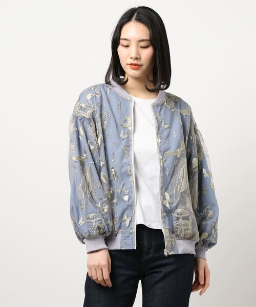 ScoLar（スカラー）の「オリジナルチュールブルゾン（ブルゾン