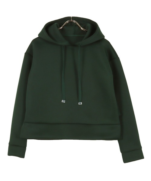 KOBE LETTUCE（コウベレタス）の「バックフリルダイバーパーカー（パーカー・レディース・ブラック/グレー系その他/アイボリー/ホワイト系その他/ブラック系その他/ダークグリーン/グリーン系その他/グレー系その他2/オレンジ系その他/オレンジ系その他2/ピンク系その他/ピンクベージュ・FREE/1/2）」の9枚目の写真