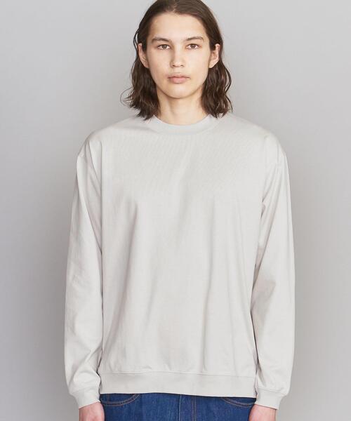 BEAUTY&YOUTH UNITED ARROWS(ビューティーアンドユースユナイテッドアローズ)の「BY ハイゲージ コットン スウェット カットソー(Tシャツ/カットソー・メンズ・オリーブ/ライム/イエロー/ネイビー/ライラック/ホワイト/ライトグレー/コバルトブルー・X-LARGE/LARGE/SMALL/MEDIUM)」の9枚目の写真