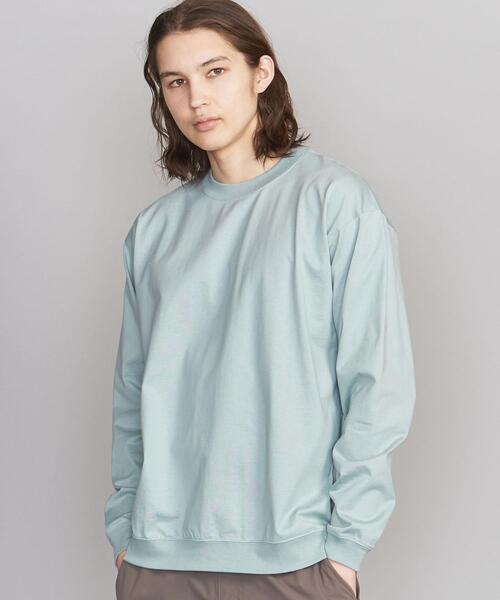 BEAUTY&YOUTH UNITED ARROWS(ビューティーアンドユースユナイテッドアローズ)の「BY ハイゲージ コットン スウェット カットソー(Tシャツ/カットソー・メンズ・オリーブ/ライム/イエロー/ネイビー/ライラック/ホワイト/ライトグレー/コバルトブルー・X-LARGE/LARGE/SMALL/MEDIUM)」の19枚目の写真