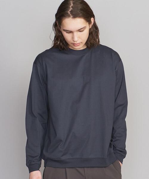 BEAUTY&YOUTH UNITED ARROWS(ビューティーアンドユースユナイテッドアローズ)の「BY ハイゲージ コットン スウェット カットソー(Tシャツ/カットソー・メンズ・オリーブ/ライム/イエロー/ネイビー/ライラック/ホワイト/ライトグレー/コバルトブルー・X-LARGE/LARGE/SMALL/MEDIUM)」の13枚目の写真