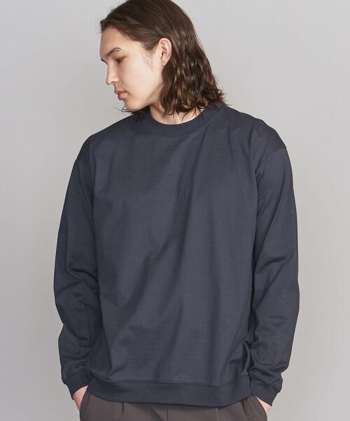 BEAUTY&YOUTH UNITED ARROWS(ビューティーアンドユースユナイテッドアローズ)の「BY ハイゲージ コットン スウェット カットソー(Tシャツ/カットソー・メンズ・オリーブ/ライム/イエロー/ネイビー/ライラック/ホワイト/ライトグレー/コバルトブルー・X-LARGE/LARGE/SMALL/MEDIUM)」の14枚目の写真