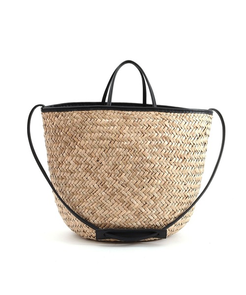 Laugoa（ラウゴア）の「ALMELO かごバッグ（かごバッグ・レディース・ホワイト/ブラック・9）」の5枚目の写真