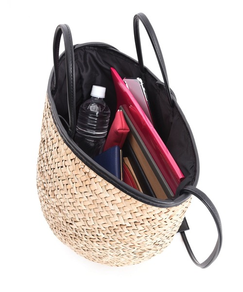 Laugoa（ラウゴア）の「ALMELO かごバッグ（かごバッグ・レディース・ホワイト/ブラック・9）」の11枚目の写真