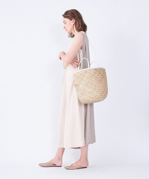 Laugoa（ラウゴア）の「ALMELO かごバッグ（かごバッグ・レディース・ホワイト/ブラック・9）」の9枚目の写真