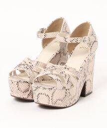 MIIA | クロスストラップウェッジサンダル(サンダル)