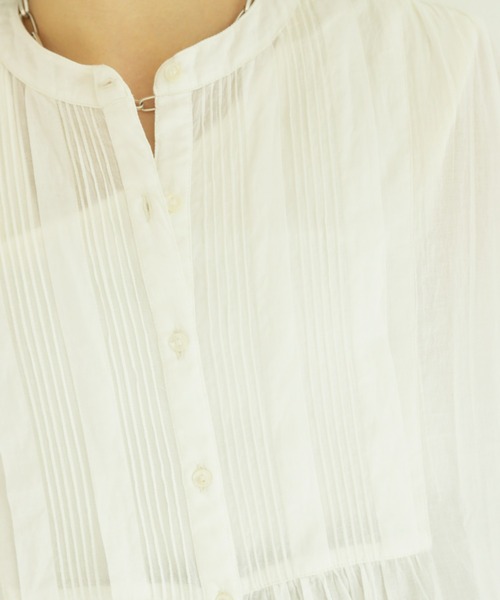 Auntie Rosa Holiday（アンティローザホリデー）の「【着回しできる！】ピンタックシャツワンピース（シャツワンピース・レディース・ブラック/オフホワイト/ピンク/イエロー/モカ・FREE）」の11枚目の写真