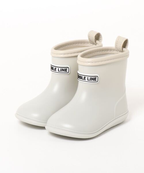 Marble Line（マーブルライン）の「無地レインシューズ（レインシューズ・キッズ・ピンク/グリーン/パープル/グレー・19/18/16/14/15 /20/17/21/13）」の2枚目の写真