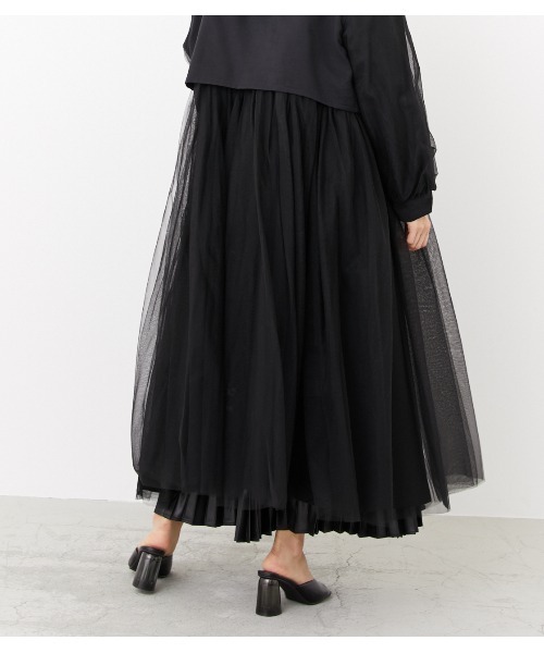 rienda（リエンダ）の「チュールモッズコート（モッズコート・レディース・ブラック/カーキ/ライトベージュ・FREE）」の7枚目の写真