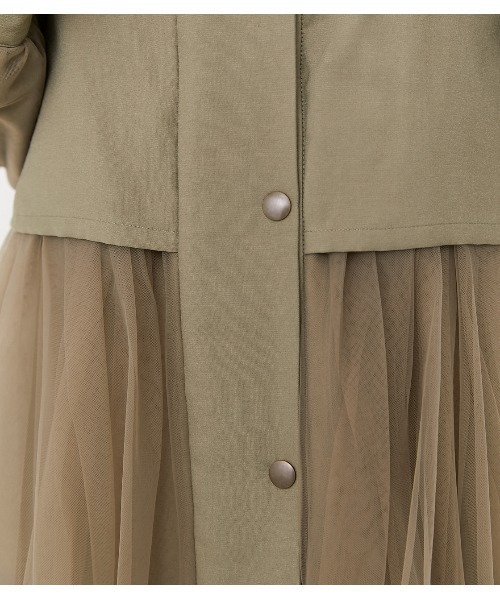 rienda（リエンダ）の「チュールモッズコート（モッズコート・レディース・ブラック/カーキ/ライトベージュ・FREE）」の20枚目の写真