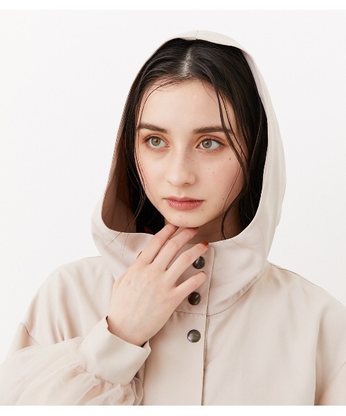 rienda（リエンダ）の「チュールモッズコート（モッズコート・レディース・ブラック/カーキ/ライトベージュ・FREE）」の6枚目の写真