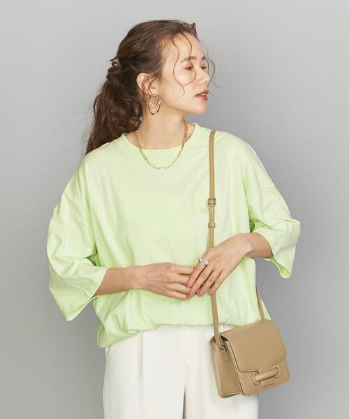 Russell Athletic（ラッセルアスレティック）の「【別注】＜RUSSELL ATHLETIC＞ビッグTシャツ（Tシャツ/カットソー・レディース・ライム/オレンジ系その他・FREE）」の2枚目の写真