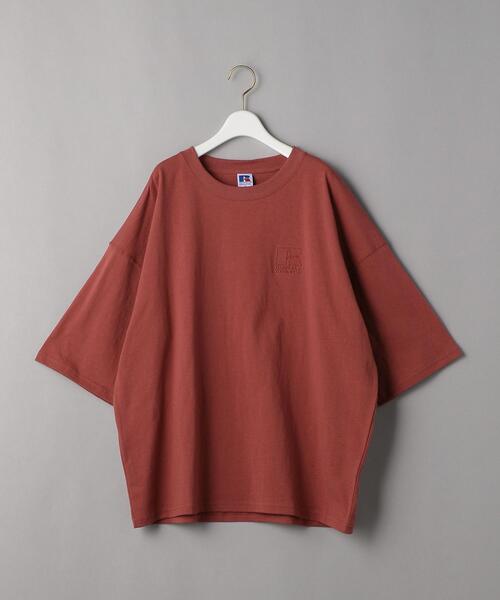 Russell Athletic（ラッセルアスレティック）の「【別注】＜RUSSELL ATHLETIC＞ビッグTシャツ（Tシャツ/カットソー・レディース・ライム/オレンジ系その他・FREE）」の3枚目の写真