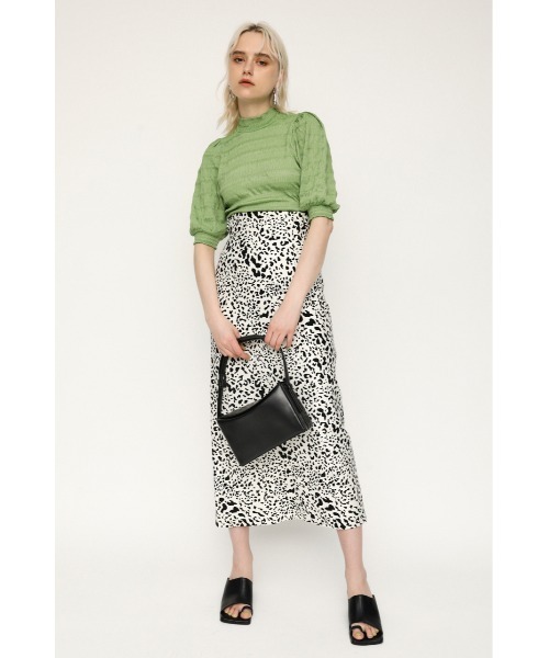 SLY（スライ）の「PUFF SLEEVE LACE TOPS/パフスリーブレーストップス（Tシャツ/カットソー・レディース・ベージュ/ブラック/グリーン/ライトパープル・FREE）」の20枚目の写真