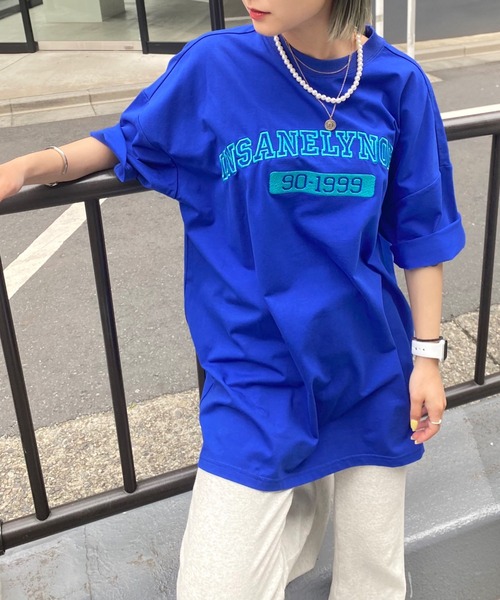 WHO'S WHO gallery（フーズフーギャラリー）の「【KOOKY'N/クーキー】ウォームアップカレッジTEE（Tシャツ/カットソー・メンズ・ホワイト/アッシュグレー/ブラック/ネイビー/ブルー/グリーン・FREE）」の6枚目の写真