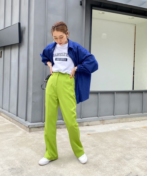 WHO'S WHO gallery（フーズフーギャラリー）の「【KOOKY'N/クーキー】ウォームアップカレッジTEE（Tシャツ/カットソー・メンズ・ホワイト/アッシュグレー/ブラック/ネイビー/ブルー/グリーン・FREE）」の10枚目の写真