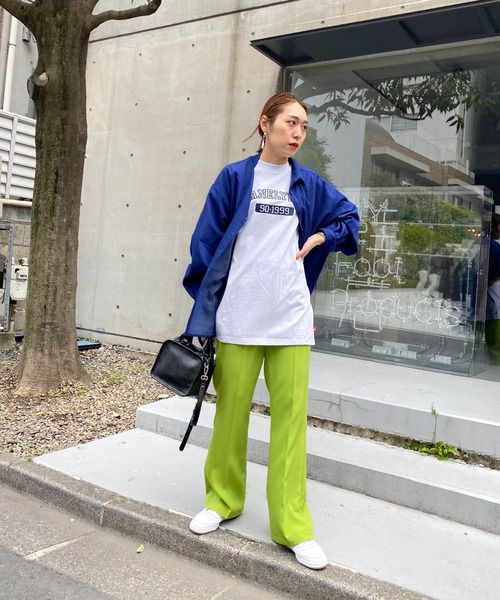 WHO'S WHO gallery（フーズフーギャラリー）の「【KOOKY'N/クーキー】ウォームアップカレッジTEE（Tシャツ/カットソー・メンズ・ホワイト/アッシュグレー/ブラック/ネイビー/ブルー/グリーン・FREE）」の11枚目の写真