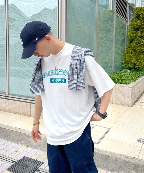 WHO'S WHO gallery（フーズフーギャラリー）の「【KOOKY'N/クーキー】ウォームアップカレッジTEE（Tシャツ/カットソー・メンズ・ホワイト/アッシュグレー/ブラック/ネイビー/ブルー/グリーン・FREE）」の18枚目の写真