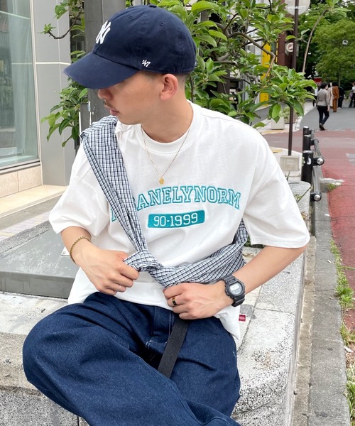 WHO'S WHO gallery（フーズフーギャラリー）の「【KOOKY'N/クーキー】ウォームアップカレッジTEE（Tシャツ/カットソー・メンズ・ホワイト/アッシュグレー/ブラック/ネイビー/ブルー/グリーン・FREE）」の19枚目の写真