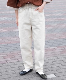 kutir | 【ウエスト全ゴム仕様！】テーパードデニムパンツ(デニムパンツ)