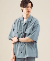 green label relaxing | 【 WEB限定 】[ GLR/ -or ] オーバー サイズ CPO 半袖 シャツ ユニセックス セットアップ可能(シャツ/ブラウス)