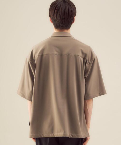 green label relaxing（グリーンレーベルリラクシング）の「OLT【 WEB限定 】[ GLR/ -or ] オーバー サイズ CPO 半袖 シャツ ユニセックス セットアップ可能（シャツ/ブラウス・メンズ・ライトブルー/ベージュ/ダークグレー・L/S/M）」の11枚目の写真