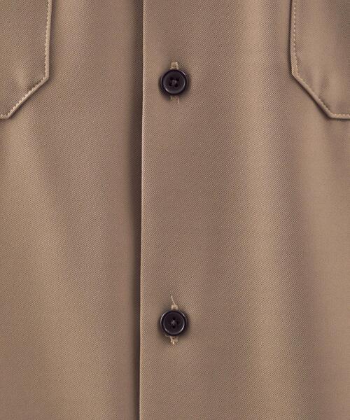 green label relaxing（グリーンレーベルリラクシング）の「OLT【 WEB限定 】[ GLR/ -or ] オーバー サイズ CPO 半袖 シャツ ユニセックス セットアップ可能（シャツ/ブラウス・メンズ・ライトブルー/ベージュ/ダークグレー・L/S/M）」の16枚目の写真