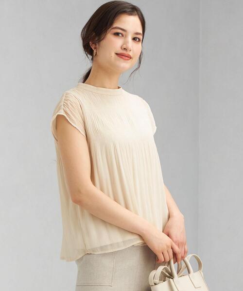 green label relaxing（グリーンレーベルリラクシング）の「CS SC マジョリカ スタンド ネック プルオーバー カットソー（Tシャツ/カットソー・レディース・ライトピンク/ダークグレー/ナチュラル・FREE）」の3枚目の写真