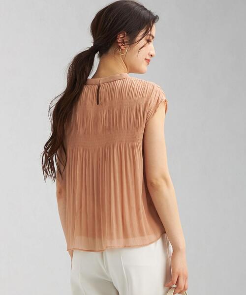 green label relaxing（グリーンレーベルリラクシング）の「CS SC マジョリカ スタンド ネック プルオーバー カットソー（Tシャツ/カットソー・レディース・ライトピンク/ダークグレー/ナチュラル・FREE）」の8枚目の写真