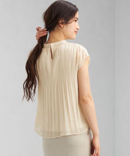 green label relaxing（グリーンレーベルリラクシング）の「CS SC マジョリカ スタンド ネック プルオーバー カットソー（Tシャツ/カットソー・レディース・ライトピンク/ダークグレー/ナチュラル・FREE）」の5枚目の写真