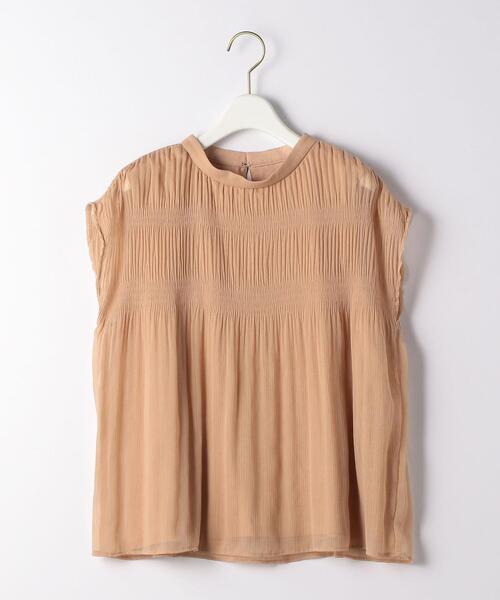 green label relaxing（グリーンレーベルリラクシング）の「CS SC マジョリカ スタンド ネック プルオーバー カットソー（Tシャツ/カットソー・レディース・ライトピンク/ダークグレー/ナチュラル・FREE）」の7枚目の写真