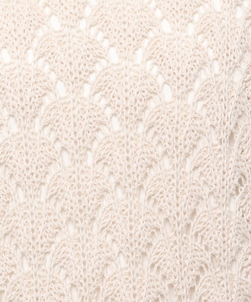 studio CLIP（スタディオクリップ）の「5ゲージ透かし編みSETベスト（ベスト・レディース・オフホワイト/グレー/ライトグレー/ブルー/オレンジ/カーキ・FREE）」の14枚目の写真