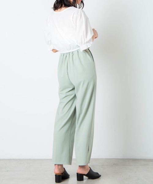 WEGO(ウィゴー)の「WEGO/フロントシャーリングフリルブラウス(シャツ/ブラウス・レディース・ブラック/レッド系その他2/ホワイト・FREE)」の10枚目の写真