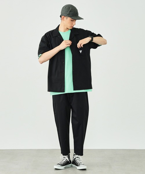 EDWIN（エドウィン）の「F.L.E 超軽量 半袖シャツ（シャツ/ブラウス・メンズ・チャコールグレー/ブラック・MEDIUM/LARGE/X-LARGE）」の6枚目の写真