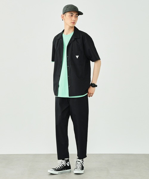 EDWIN（エドウィン）の「F.L.E 超軽量 半袖シャツ（シャツ/ブラウス・メンズ・チャコールグレー/ブラック・MEDIUM/LARGE/X-LARGE）」の7枚目の写真