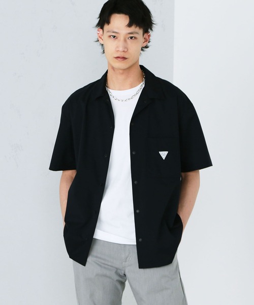 EDWIN（エドウィン）の「F.L.E 超軽量 半袖シャツ（シャツ/ブラウス・メンズ・チャコールグレー/ブラック・MEDIUM/LARGE/X-LARGE）」の14枚目の写真