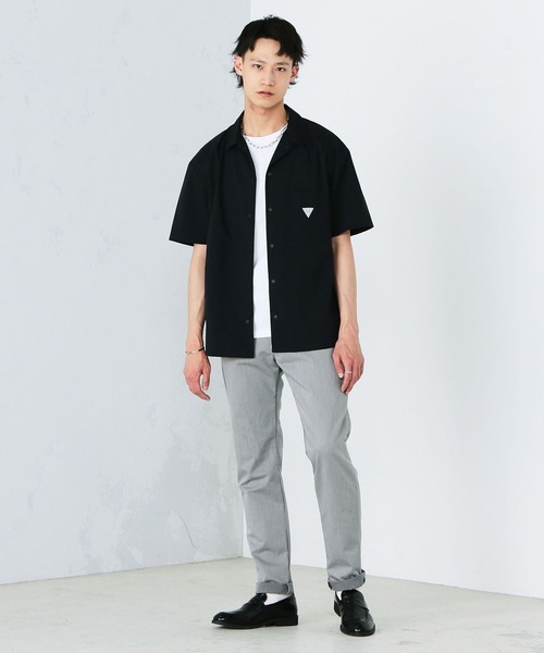 EDWIN（エドウィン）の「F.L.E 超軽量 半袖シャツ（シャツ/ブラウス・メンズ・チャコールグレー/ブラック・MEDIUM/LARGE/X-LARGE）」の17枚目の写真