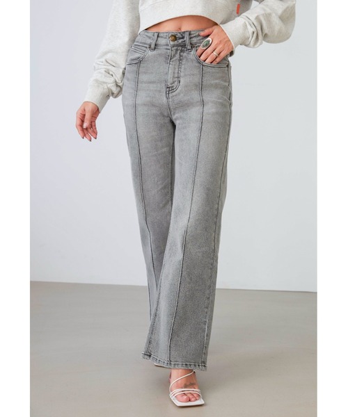 ALEXIA STAM（アリシアスタン）の「【ViVi 10月号掲載】Center Press Denim Pants/センタープレスデニムパンツ（デニムパンツ・レディース・ブルー/ホワイト/ブラック系その他・XS/M/S）」の10枚目の写真