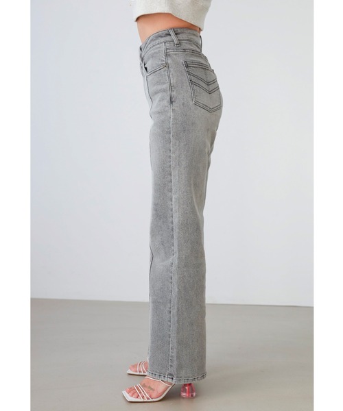 ALEXIA STAM（アリシアスタン）の「【ViVi 10月号掲載】Center Press Denim Pants/センタープレスデニムパンツ（デニムパンツ・レディース・ブルー/ホワイト/ブラック系その他・XS/M/S）」の11枚目の写真