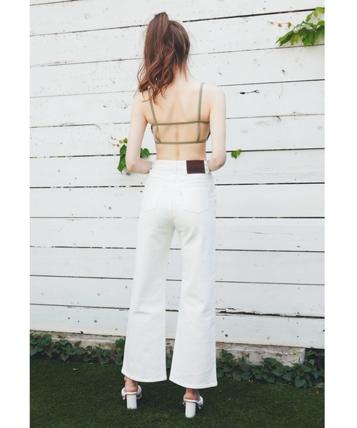 ALEXIA STAM（アリシアスタン）の「【ViVi 10月号掲載】Center Press Denim Pants/センタープレスデニムパンツ（デニムパンツ・レディース・ブルー/ホワイト/ブラック系その他・XS/M/S）」の5枚目の写真